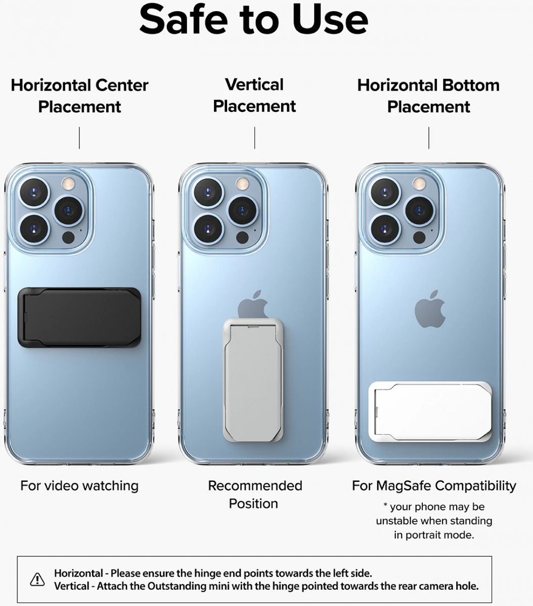 Ringke Kickstand voor Telefoonhoesjes Universele Standaard Grijs afbeelding 7