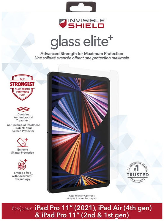 InvisibleShield Glass Elite+ iPad Pro 11 / Air 10.9 Screen Protector afbeelding 1