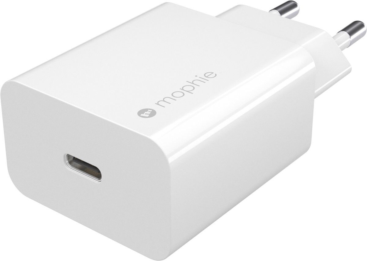 Mophie 20W USB-C Power Delivery / Quick Charge Wall Adapter Wit afbeelding 1
