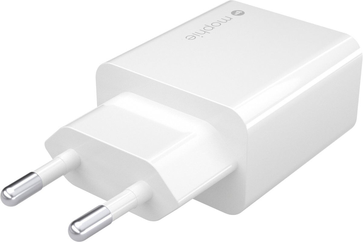Mophie 20W USB-C Power Delivery / Quick Charge Wall Adapter Wit afbeelding 4