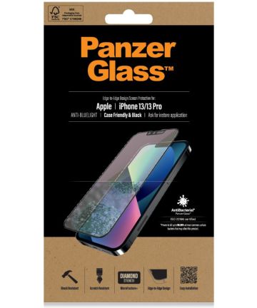 PanzerGlass iPhone 13/13 Pro Screen Protector Anti-Blue Light CF Screen Protectors