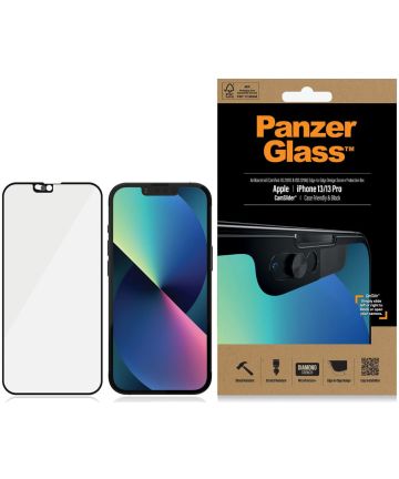 PanzerGlass Camslider Apple iPhone 13 / 13 Pro Screen Protector Zwart Screen Protectors