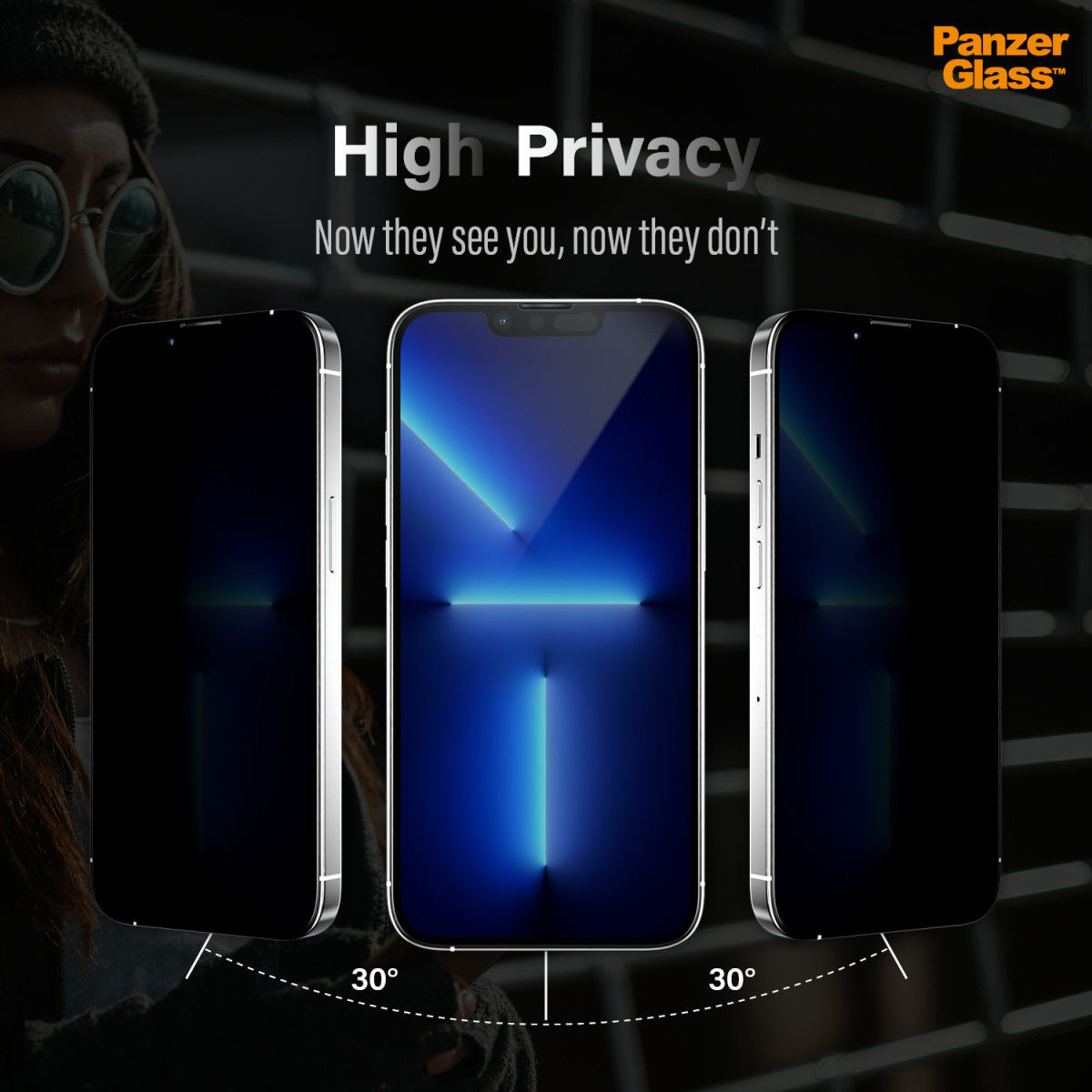 PanzerGlass Apple iPhone 13 Pro Max Privacy Glass Antibacterieel afbeelding 9