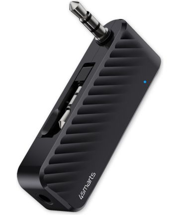 4smarts Bluetooth Audio Transmitter B9 voor Aux Apparaten Zwart Kabels