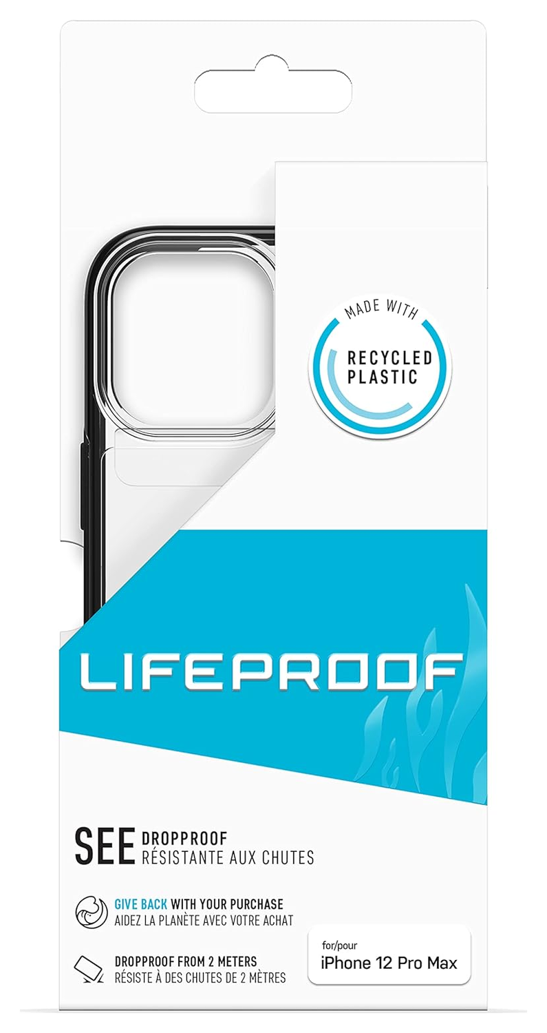 LifeProof See Apple iPhone 12 Pro Max Hoesje Transparant Zwart afbeelding 7