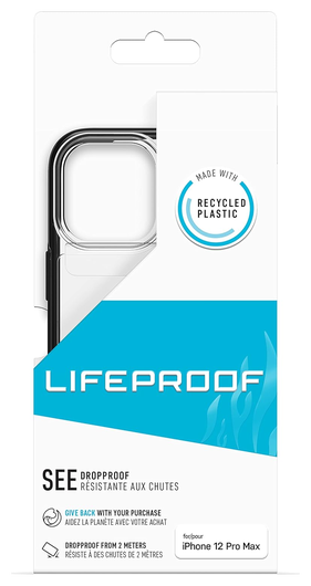 LifeProof See Apple iPhone 12 Pro Max Hoesje Transparant Zwart afbeelding 7