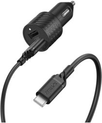 OtterBox 24W Autolader Fast Charge + USB-A naar USB-C Kabel 1M Zwart
