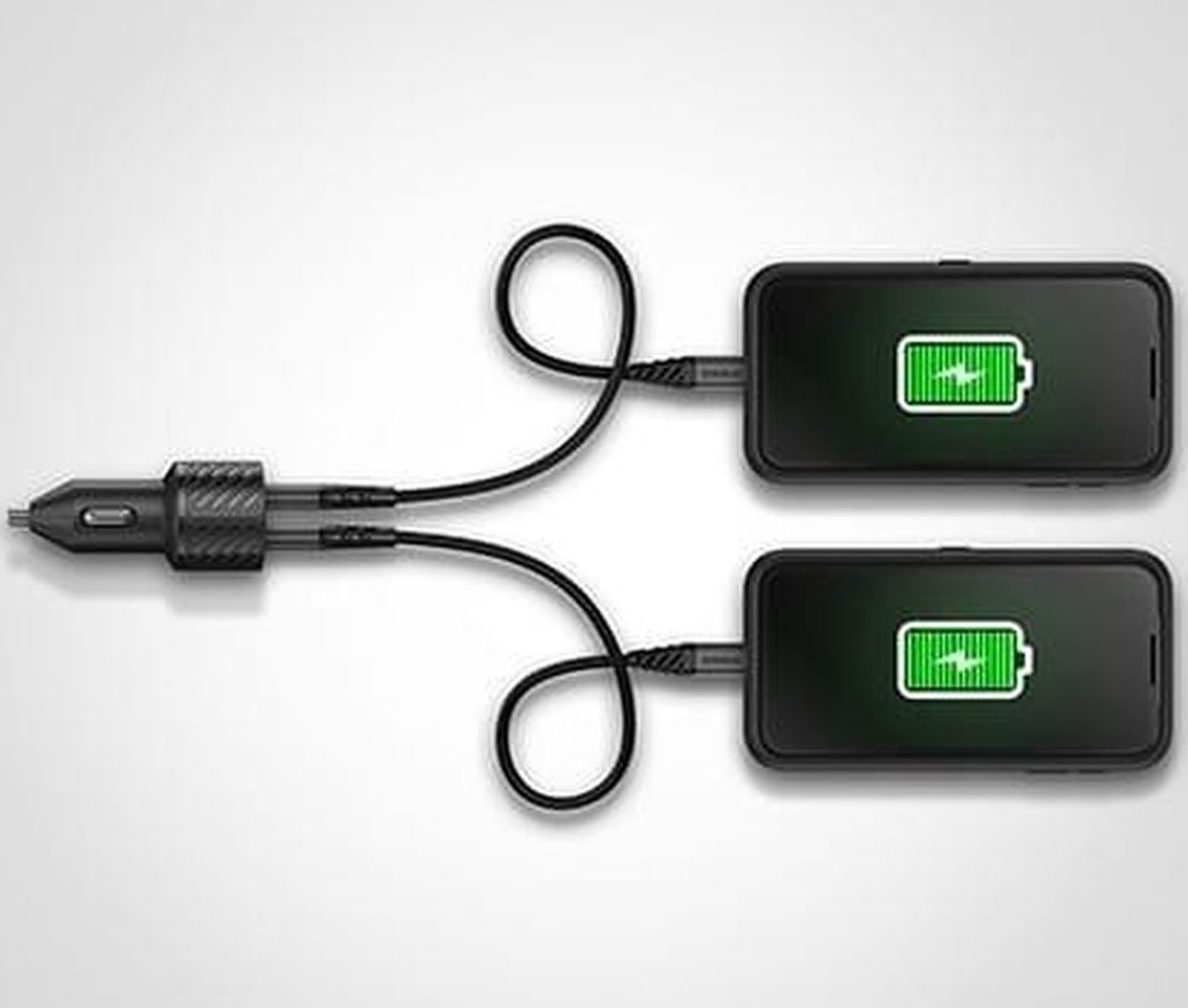 OtterBox 24W Autolader Fast Charge + USB-A naar USB-C Kabel 1M Zwart afbeelding 6