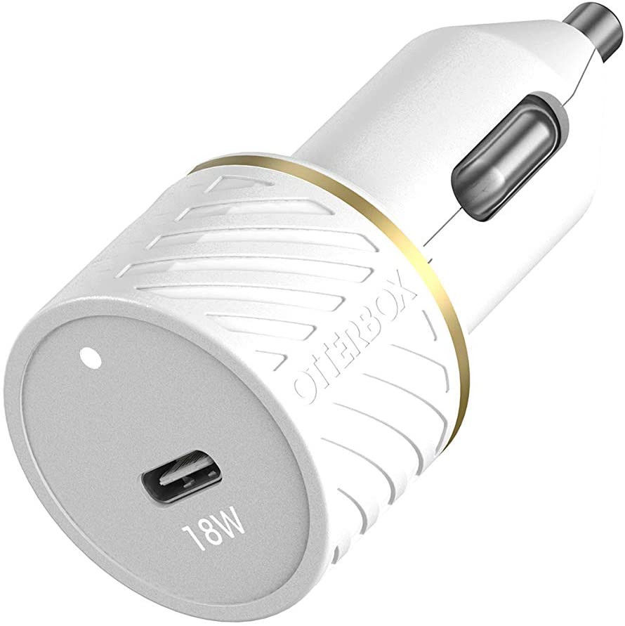 OtterBox 18W Fast Charge USB-C Autolader met Power Delivery Wit afbeelding 1