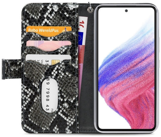 Mobilize Gelly Wallet Zipper Samsung Galaxy A53 Hoesje Black Snake afbeelding 4