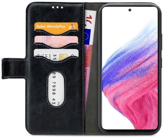Mobilize Gelly Wallet Case Samsung Galaxy A53 Hoesje Zwart afbeelding 4