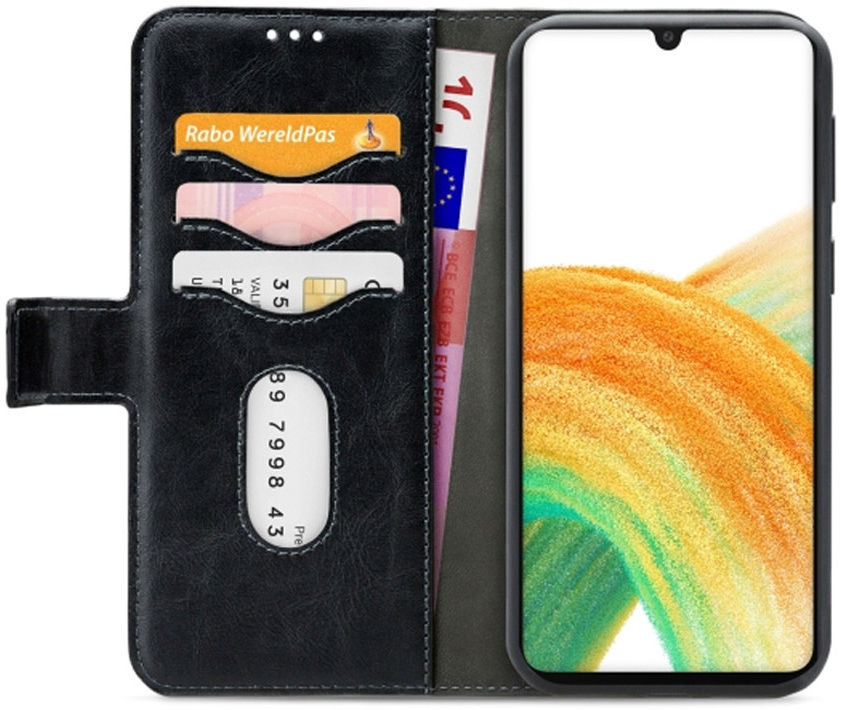 Mobilize Gelly Wallet Zipper Samsung Galaxy A33 Hoesje Zwart afbeelding 3