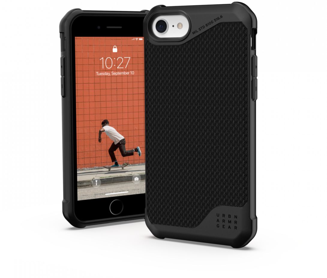 Urban Armor Gear Metropolis LT iPhone SE (2020/2022)/8/7 Hoesje Zwart afbeelding 1