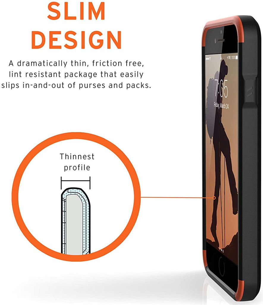 Urban Armor Gear Civilian iPhone SE (2020/2022) / 8 / 7 Hoesje Zwart afbeelding 8