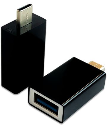 Datablocker USB-A naar USB-C Converter Gegevensblokker Zwart Kabels