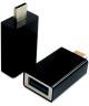 Datablocker USB-A naar USB-C Converter Gegevensblokker Zwart