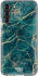 HappyCase Samsung Galaxy S22 Hoesje Flexibel TPU Aqua Marmer Print afbeelding 1