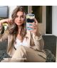 HappyCase Samsung Galaxy S22 Hoesje Flexibel TPU Blauw Marmer Print