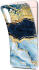 HappyCase Samsung Galaxy S22 Hoesje Flexibel TPU Blauw Marmer Print afbeelding 2