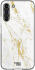 HappyCase Samsung Galaxy S22 Hoesje Flexibel TPU Wit Marmer Print afbeelding 1
