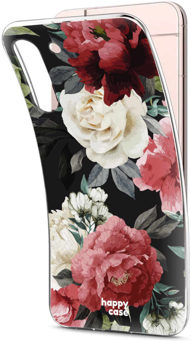 HappyCase Samsung Galaxy S22 Hoesje Flexibel TPU Rozen Print afbeelding 2