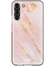 HappyCase Samsung Galaxy S22 Hoesje Flexibel TPU Pink Marmer Print