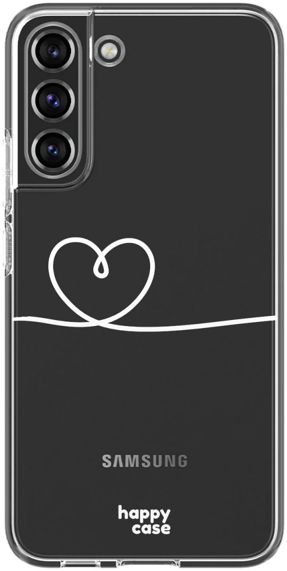 HappyCase Samsung Galaxy S22 Hoesje Flexibel TPU Hartje Print afbeelding 1