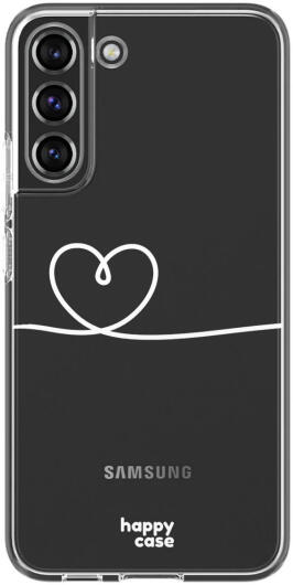 HappyCase Samsung Galaxy S22 Hoesje Flexibel TPU Hartje Print afbeelding 1