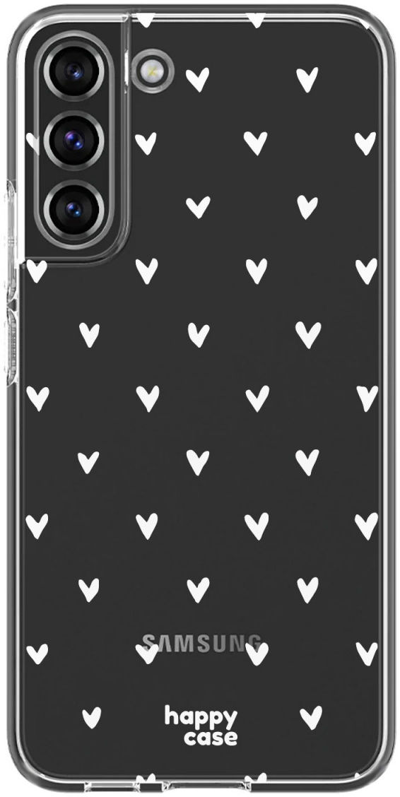 HappyCase Samsung Galaxy S22 Hoesje Flexibel TPU Hartjes Print afbeelding 1