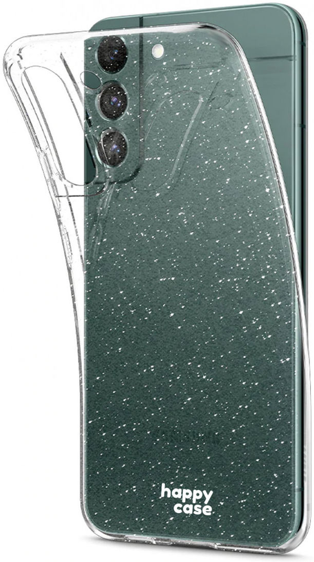 HappyCase Samsung Galaxy S22 Hoesje Flexibel TPU Glitter Print afbeelding 2
