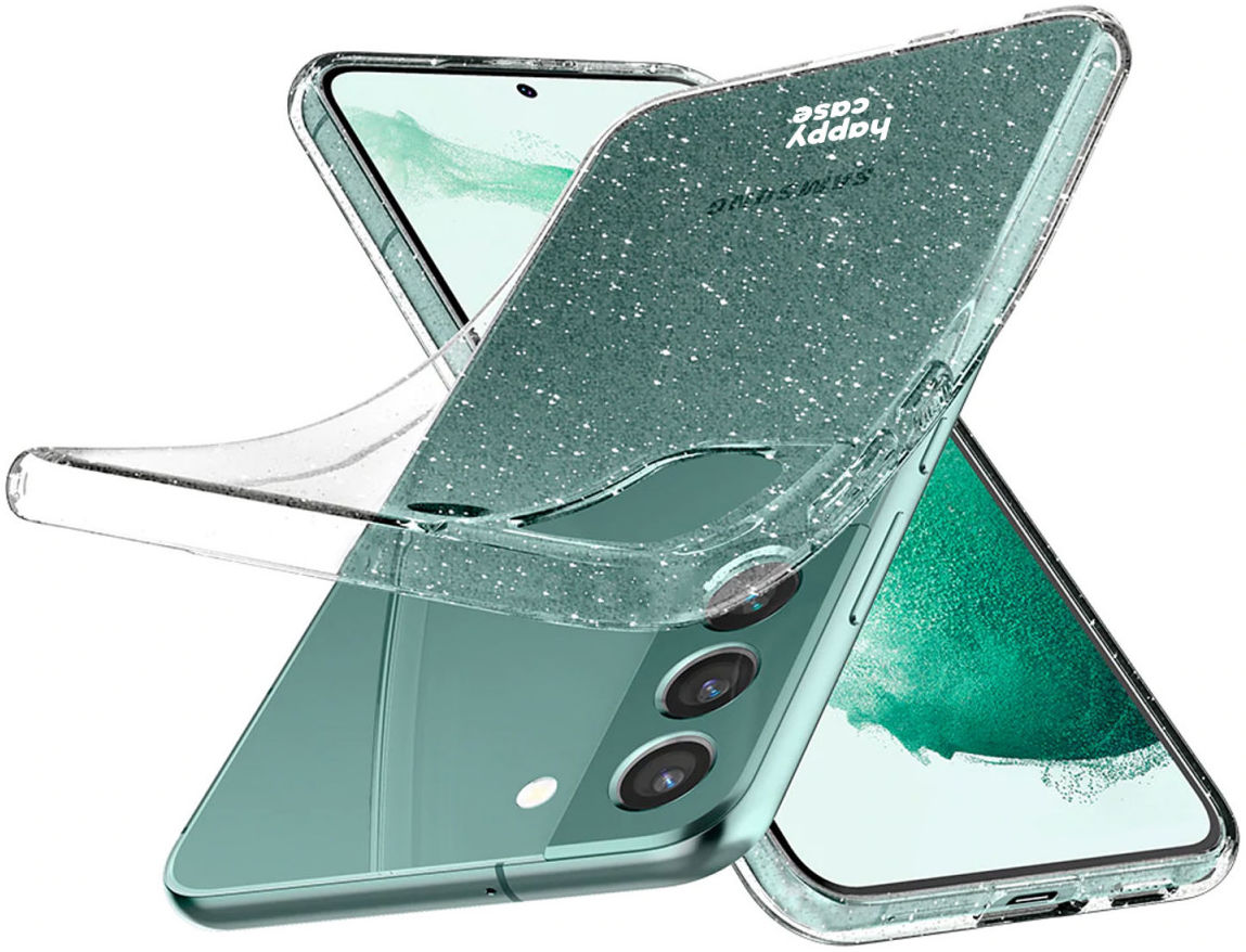 HappyCase Samsung Galaxy S22 Hoesje Flexibel TPU Glitter Print afbeelding 4