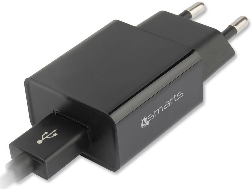 4Smarts 12W USB Oplader 2.4A met USB naar USB-C Kabel 2 Meter Zwart afbeelding 5