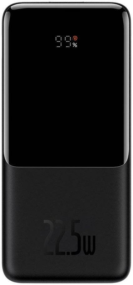 Baseus Elf 10.000 mAh Powerbank met Display PD en QC 22.5W Zwart afbeelding 2