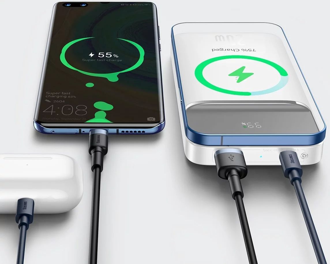 Baseus Powerbank 10.000 mAh 20W Geschikt voor Apple MagSafe Wit afbeelding 12