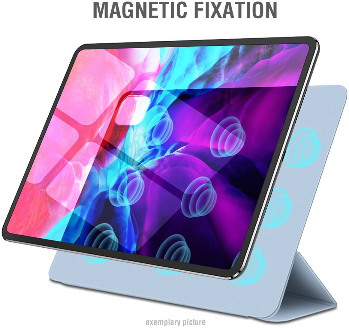 4smarts iFolio Apple iPad Pro 12.9 2018 / 2020 / 2021 Tri-Fold Blauw afbeelding 4