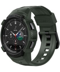 Spigen Rugged Armor Pro Samsung Galaxy Watch 4 46MM Case Bandje Groen