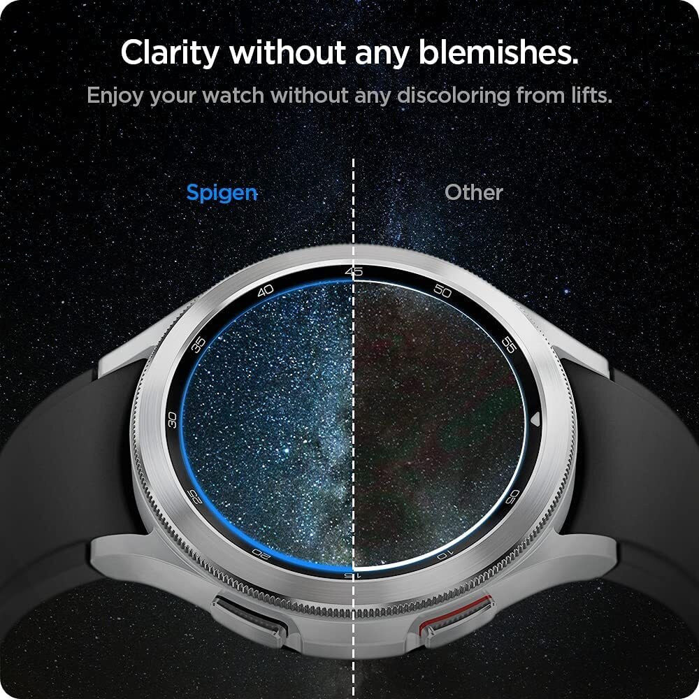 Spigen - Samsung Galaxy Watch 4 Classic 42MM Screen Protector (3-Pack) afbeelding 4