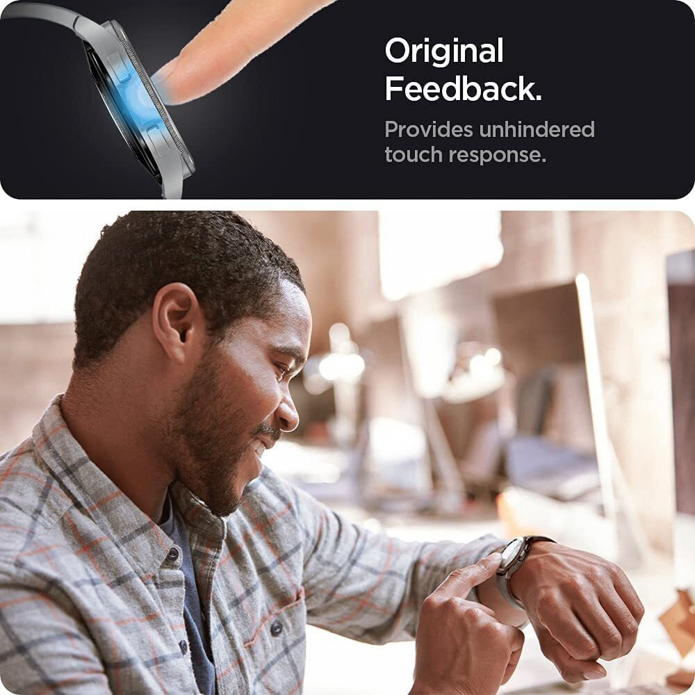 Spigen - Samsung Galaxy Watch 4 Classic 42MM Screen Protector (3-Pack) afbeelding 5