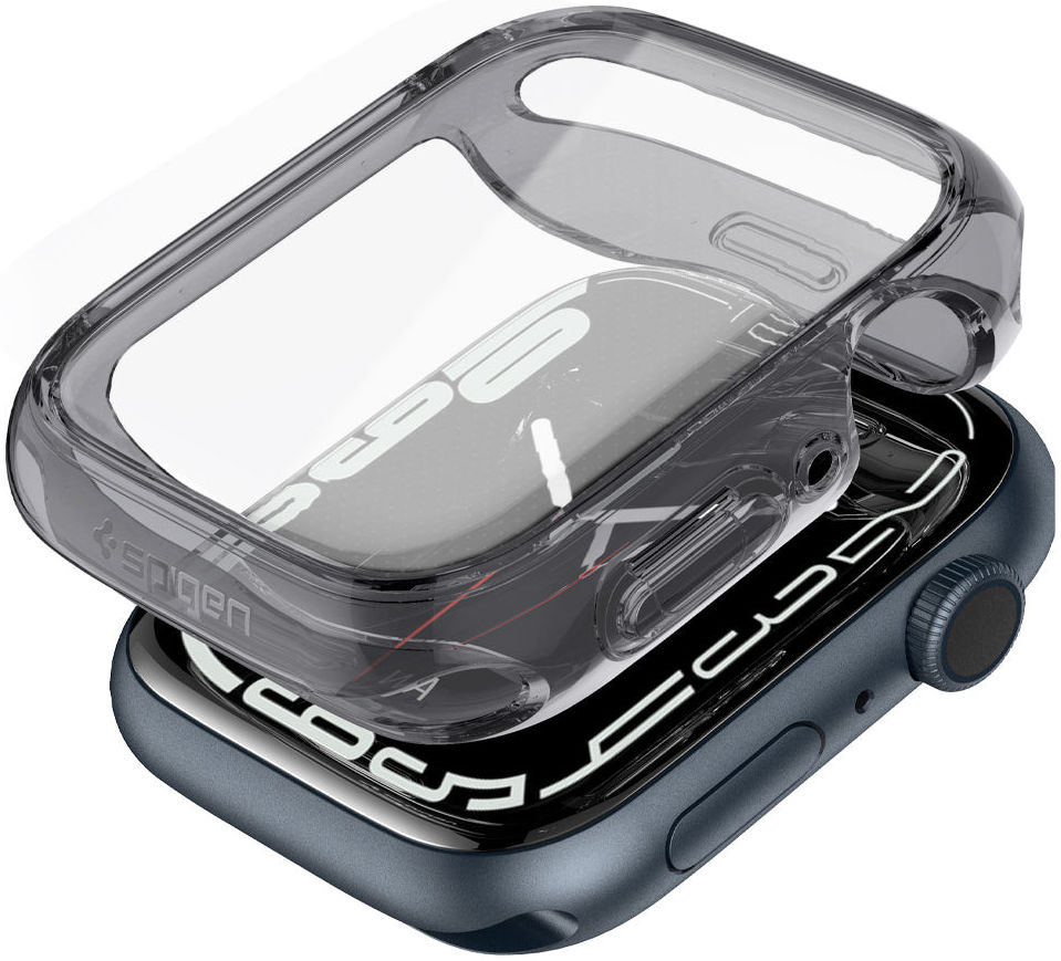 Spigen Ultra Hybrid Apple Watch 7/8/9 45MM Hoesje Full Screen Grijs afbeelding 3