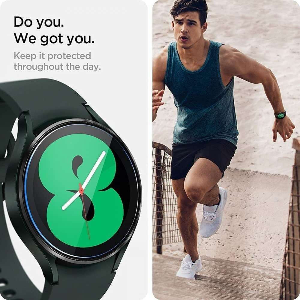 Spigen GLAS.tR Samsung Galaxy Watch 4 40MM Screen Protector (3-Pack) afbeelding 4