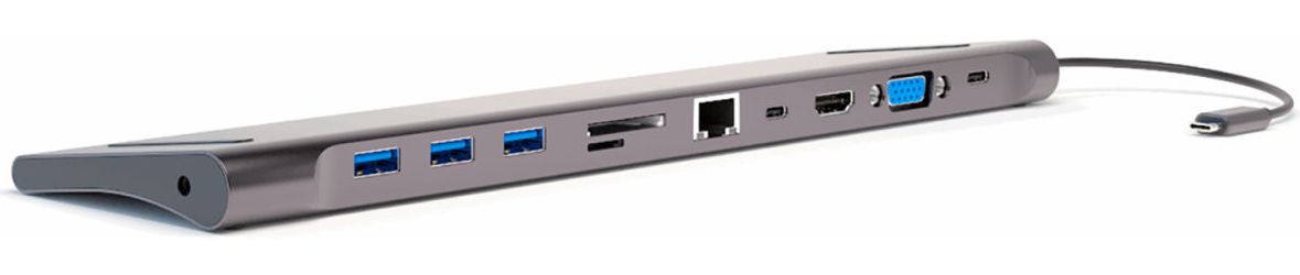 4Smarts Universele 11-in-1 Hub met Stand Functie 100W/4K@30Hz/1080P afbeelding 1