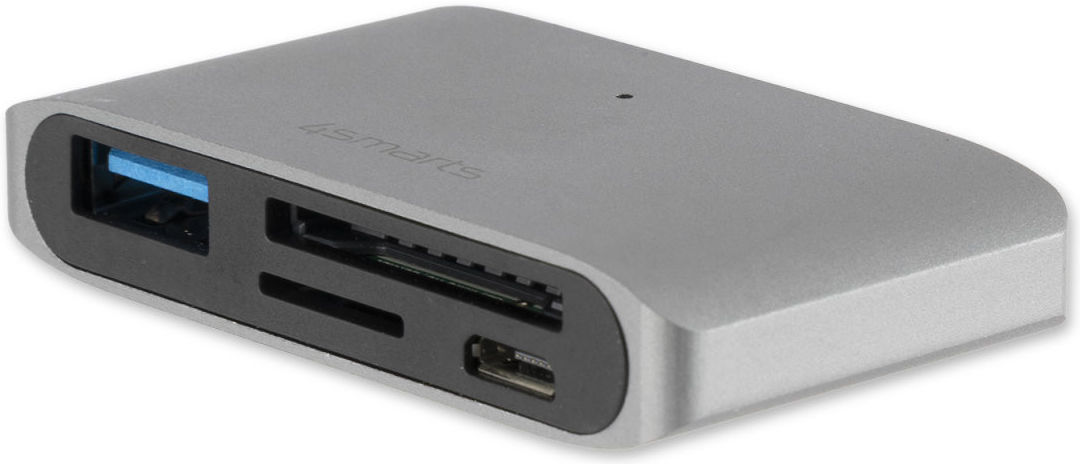 4smarts 3-in-1 Hub USB-C naar USB 3.0 / microUSB / Kaartlezer SD/TF afbeelding 1