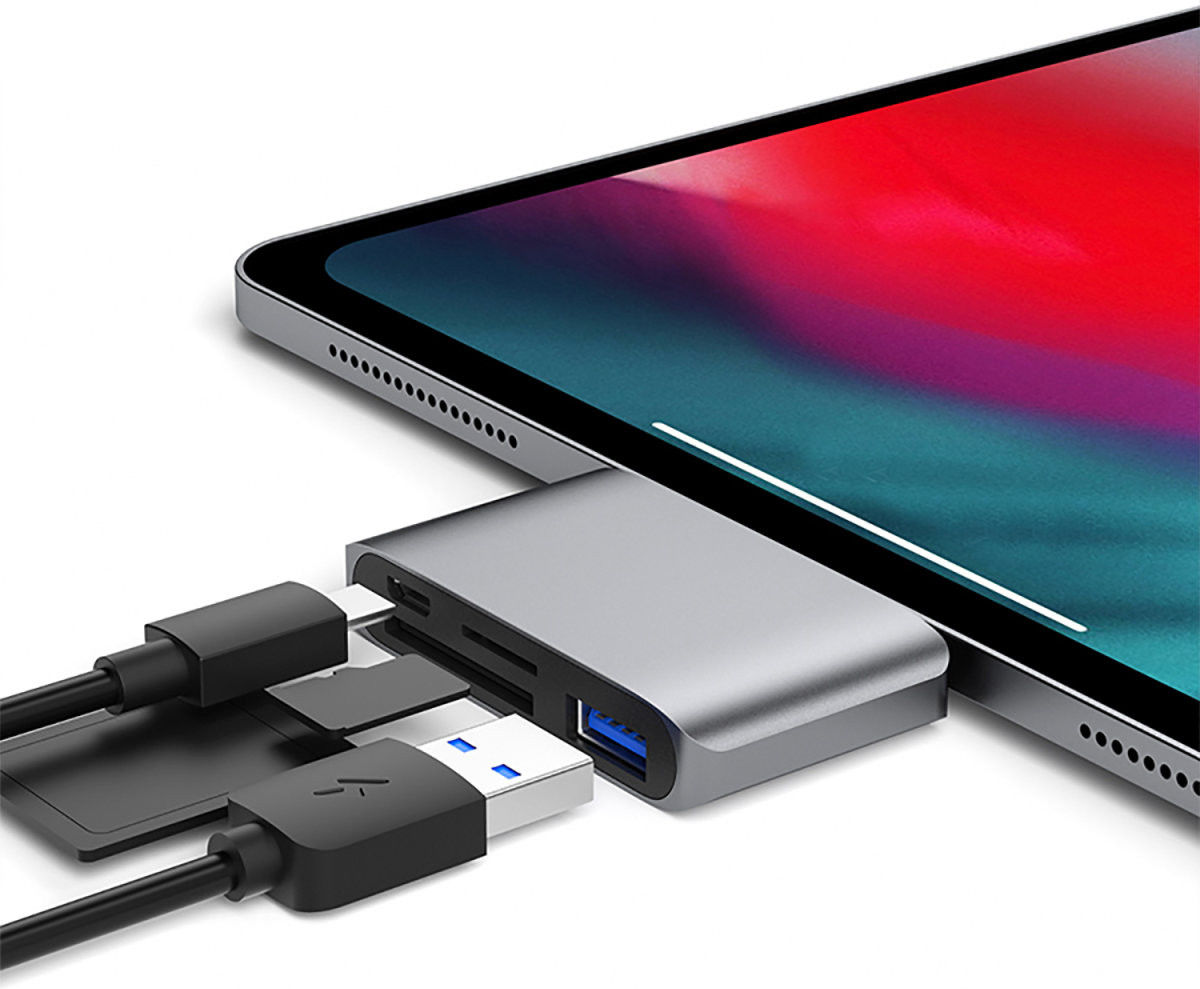 4smarts 3-in-1 Hub USB-C naar USB 3.0 / microUSB / Kaartlezer SD/TF afbeelding 2