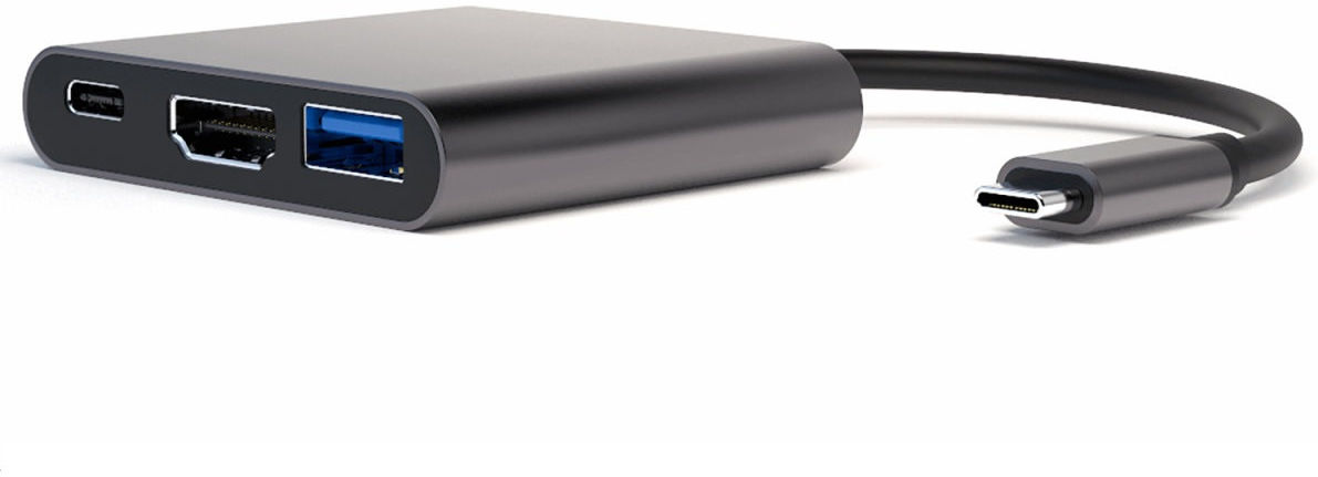 4smarts 3-in-1 Hub USB-C naar USB 3.0 / USB-C 3.0 / HDMI 4K@30Hz afbeelding 1