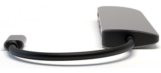 4Smarts 6-in-1 Hub USB-A / USB-C / Micro SD / SD-kaart / HDMI Grijs afbeelding 4