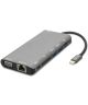 4smarts Hub USB-C naar USB-C/Ethernet/3.5mm/HDMI/USB 3.0/Card Reader