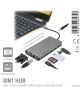4smarts Hub USB-C naar USB-C/Ethernet/3.5mm/HDMI/USB 3.0/Card Reader