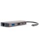 4Smarts 9-in-1 Hub LAN/USB-A/USB-C/3.5mm/SD-kaart Ingang Space Gray