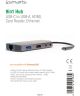 4Smarts 9-in-1 Hub LAN/USB-A/USB-C/3.5mm/SD-kaart Ingang Space Gray