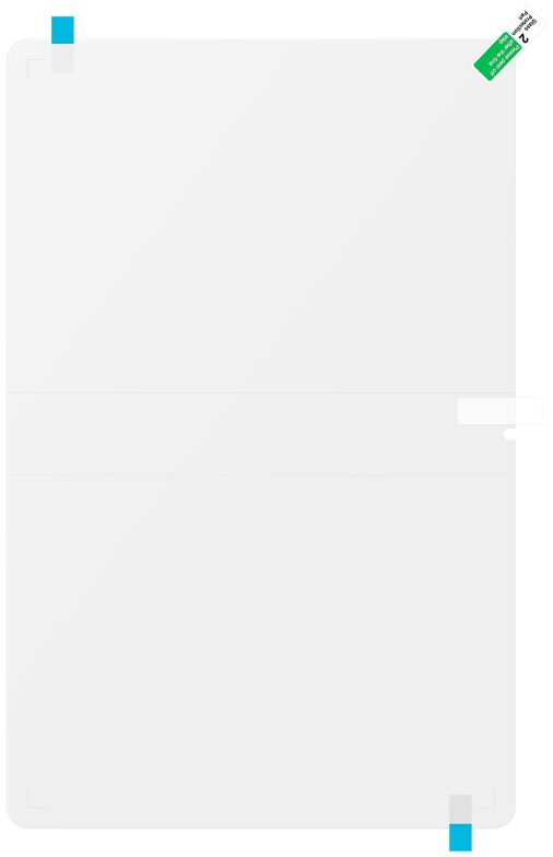 Originele Samsung Galaxy Tab S8+ / S7+ Screen Protector Display Folie afbeelding 3